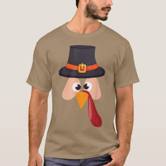 Mens Erntedank Pilgrim Turkey Girl Kostüm  T-Shirt