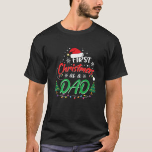 Mens erste Weihnachten als Vater New Daddy 1st Chr T-Shirt