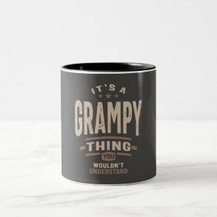 Mens Es ist ein grauenhafter Ding Funny Vater Opa Zweifarbige Tasse