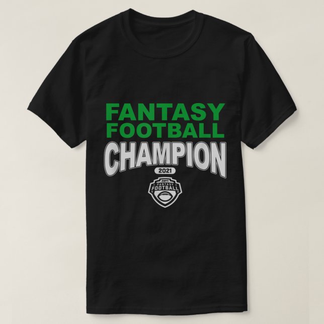 Mens ESPN Fantasy Football Champion Zwanzig T-Shirt (Design vorne)