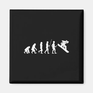 Mens Evolution Snowboard Gift Snowboarder Gift Boa Magnet