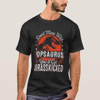 Mens Family Matching Pop Dinosaurs Christmas Fathe T-Shirt