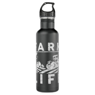 Mens Farm Life Funny Farm Bauer Ackerbau Edelstahlflasche