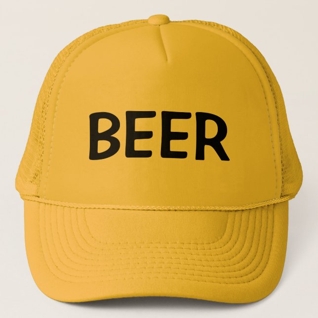 Mens Fashion Baseball Novelty BEER Truckerkappe (Vorderseite)