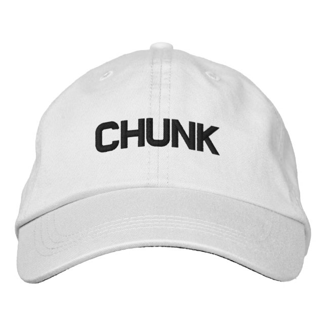 Mens Fashion Funny Novelty Golf CHUNK Bestickte Baseballkappe (Vorderseite)