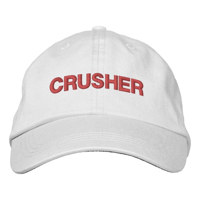 Mens Fashion Funny Novelty Golf Nickname CRUSHER Bestickte Baseballkappe (Vorderseite)