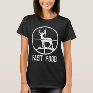 Mens Fast Food Hirsch Jagd Funny Gift für Jäger T-Shirt