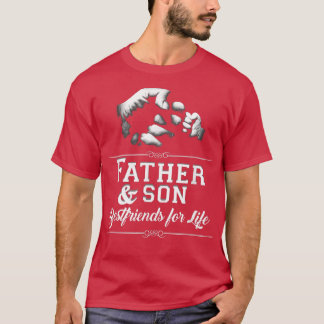 Mens Father Son Friends Fist Bump T Vater Vathers  T-Shirt