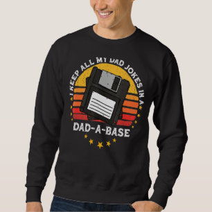 Mens Fathers Database Pater Jokes - Vater Spaß Id Sweatshirt