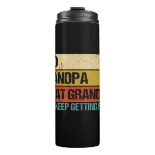 Mens Fathers Day Geschenk von Grandkids Vater Opa Thermosbecher