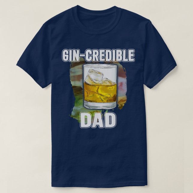 Mens Fathers Day Gift T-Shirt GinCredibile Vater F (Design vorne)