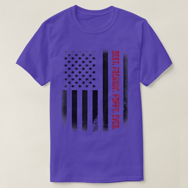 Mens Fathers Day Gift Tee  Best Freakin Poppy Ever (Design vorne)