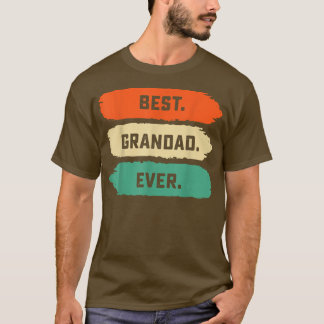 Mens Fathers Day Tee From Family Best Grandad Eve