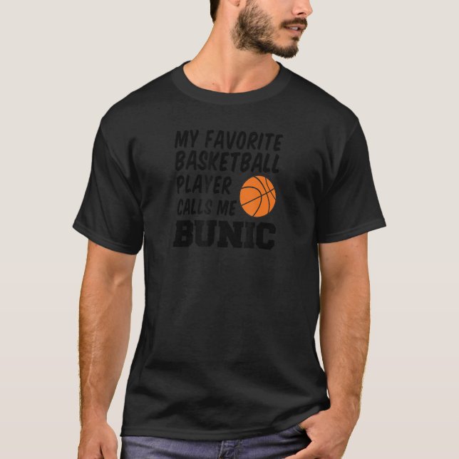 Mens Favorite Basketball Player ruft Me Bunic Rom  T-Shirt (Vorderseite)