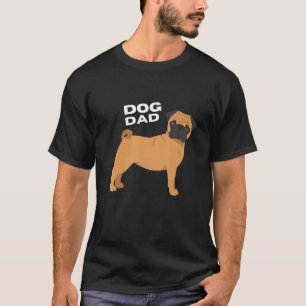 Mens Fawn Mops Dog Vater Man T-Shirt