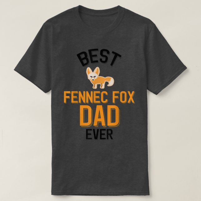 Mens Fennec Fox Dad T-Shirt (Design vorne)