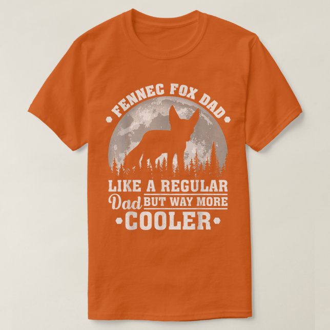 Mens Fennec für Vater wie ein regelmäßiger Vater F T-Shirt (Design vorne)