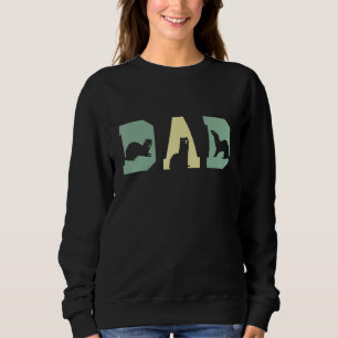 Mens Ferret Vater Bester Vater je Vaterschaft Tier Sweatshirt