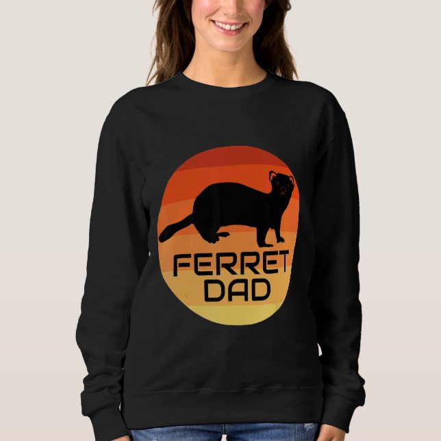 Mens Ferret Vater Sweatshirt (Vorderseite)
