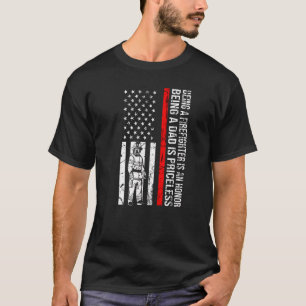 Mens Feuerwehrmann ist Ehre Vater ist unbezahlbar  T-Shirt