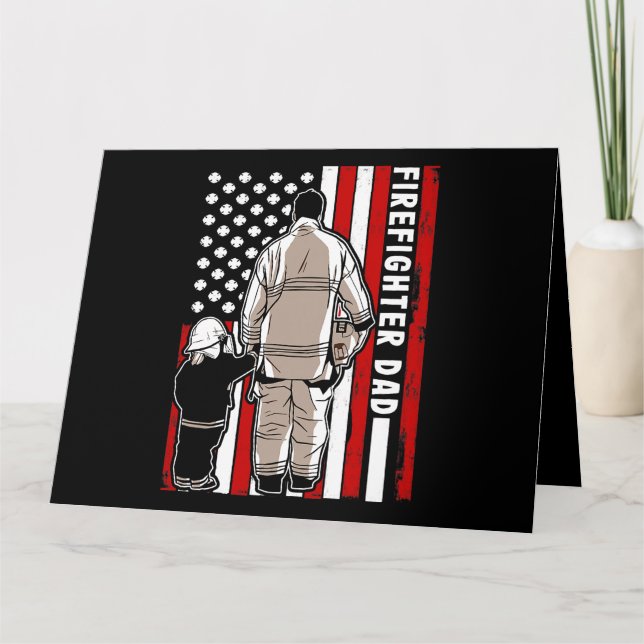 Mens Fireman haben Big Hoses Spaß Puding Geschenk Karte (Vorderseite)