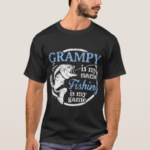 Mens Fishing Grampy Vathers Day Gift für Vater T-Shirt