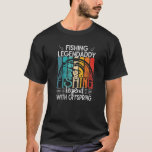 Mens Fishing Legend With Offspring American Flag F T-Shirt<br><div class="desc">If you've gotten a son, a daughter or twins and you love to go fishing, this cool vintage shirt with the quote "Fishing LegenDaddy - A Fishing Legend with Offspring" just right for you. Perfect gift idea for your father or husband which is a fisherman for Father's Day or as...</div>