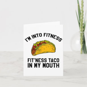 Mens Fitness Taco Funny mexikanisches Spielhaus fü Karte