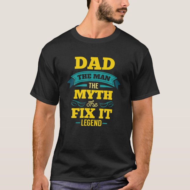 Mens Fix It Shirt Handyman Fathers Day Gift (Vorderseite)