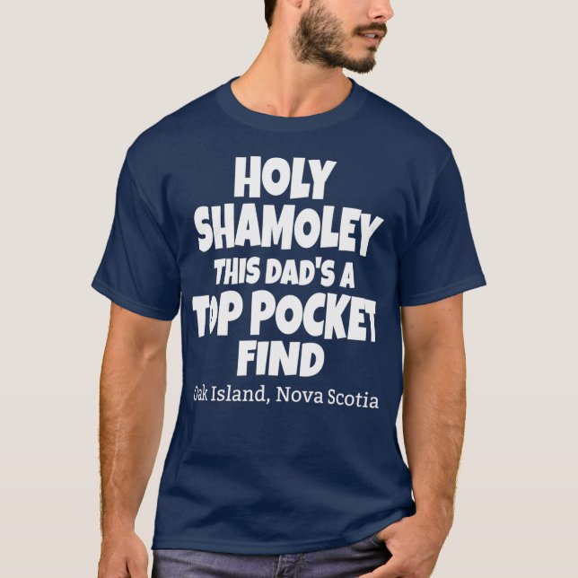 Mens Fluch der Eicheninselväter Vater Heiliger Bob T-Shirt (Vorderseite)
