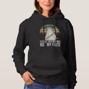 Mens Flute Player Sprichwort Flutist I Ufo Außerir Hoodie