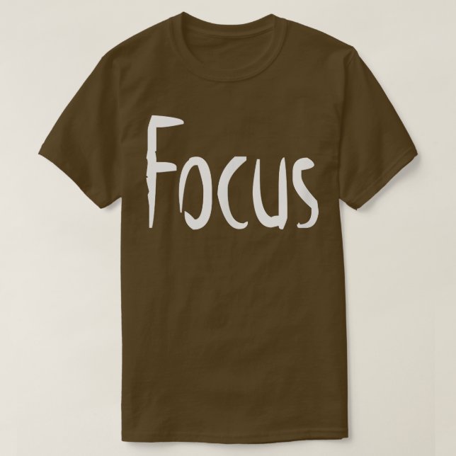 Mens FOCUS Gym Fitness Workout Bodybuilding Motiva T-Shirt (Design vorne)