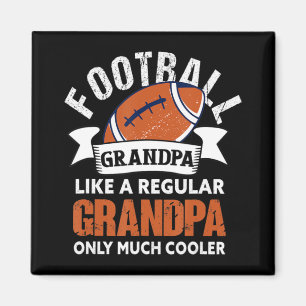 Mens Football Opa Spaß Großvater Amerikanischer Fa Magnet