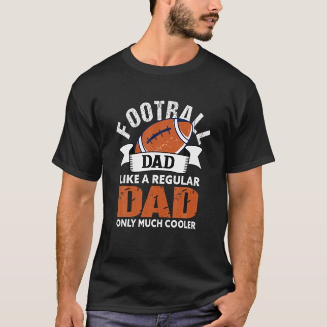 Mens Football Vater Funny Vater American Football  T-Shirt (Vorderseite)