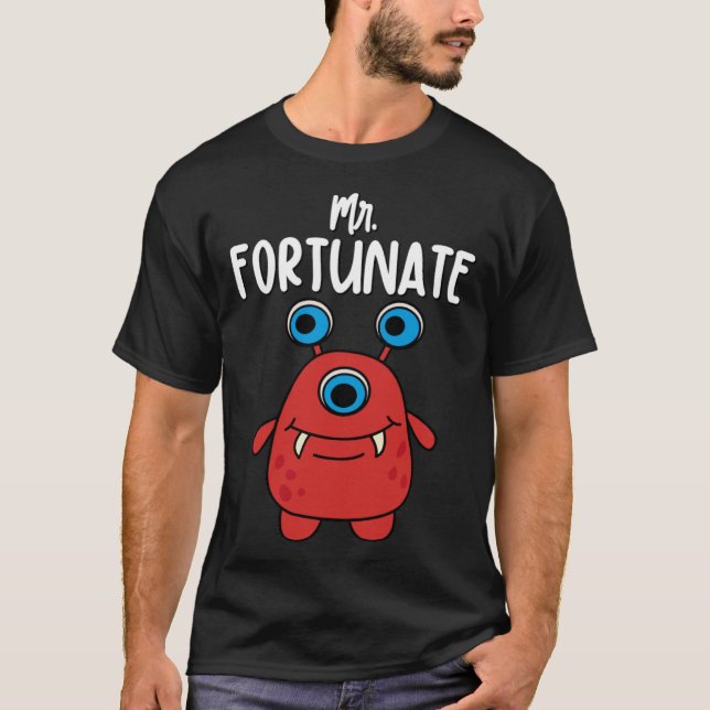 Mens Fortunate Niedlich T-Shirt (Vorderseite)