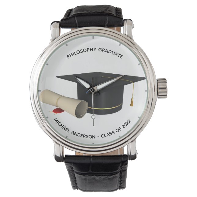 Mens FOTO Watch ABSCHLUSS - Wählen Sie einen Stil  Armbanduhr (Vorderseite)