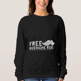 Mens Free Mustache Rides Bearded Opa Beer Ma Sweatshirt