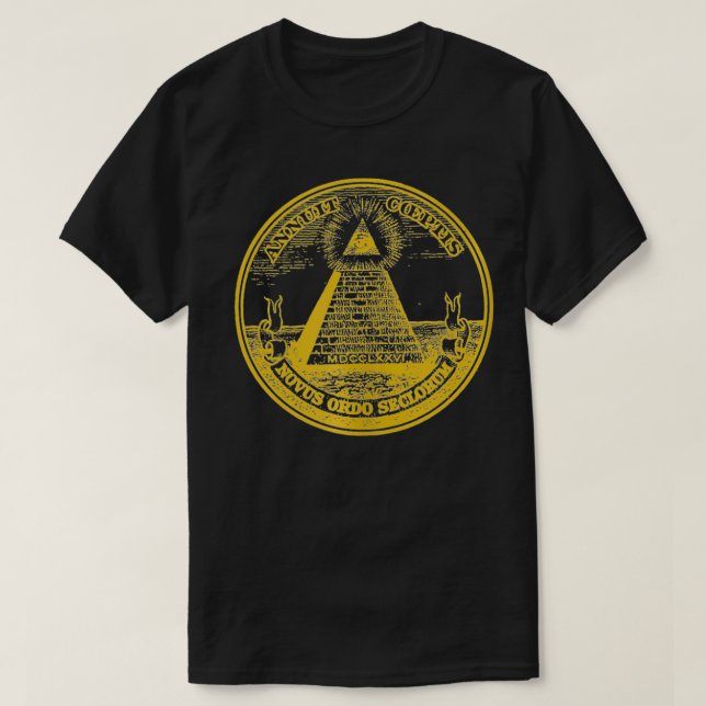 Mens Freemason Illuminati alle sehen Auge Geschenk T-Shirt (Design vorne)