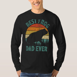 Mens Frog Vintag bester Frosch Vater je Vatertag T-Shirt