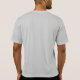 Mens Front Print T - Shirt Sport Silver Modern (Rückseite)