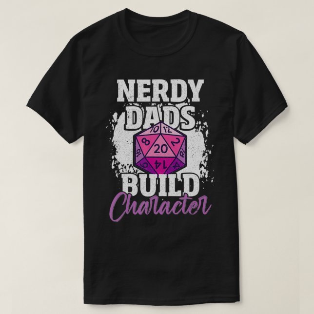 Mens Fun Role Playing Vater Zitat Nerdy Vaters Bu T-Shirt (Design vorne)