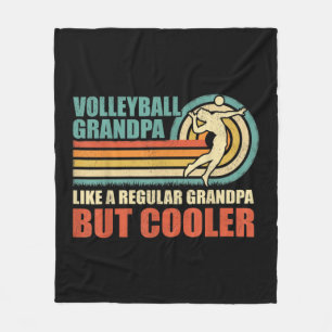 Mens Fun Volleyball Großvater wie ein regelmäßiger Fleecedecke