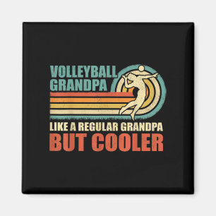 Mens Fun Volleyball Großvater wie ein regelmäßiger Magnet