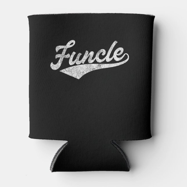 Mens Funcle Funny Uncle Fathers Day Gift Baseball Dosenkühler (Vorderseite)