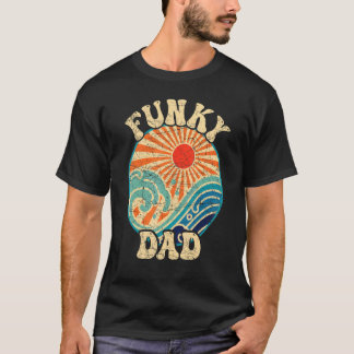 Mens Funky Vater 70er Ästhetische Nostalgie in den T-Shirt