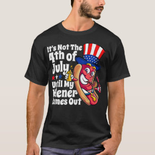 Mens Funny 4. Juli Hot Dog Dackel kommt aus Anzeig T-Shirt