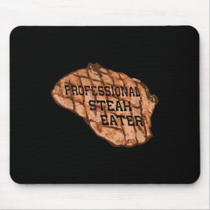 Mens Funny Anti-vegan Beruflich Steak Eater Grille Mousepad