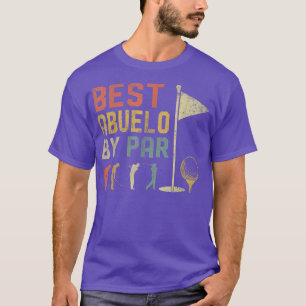 Mens Funny Best Abuelo By von Father's Day Golf Lo T-Shirt