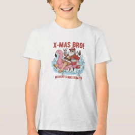 Men's Funny Bro Santa Delivery Delayed Full Zip Ho Tri-Blend Shirt