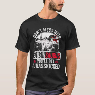 Mens Funny Cousin Dinosaurs Lover Dad Father's Day T-Shirt